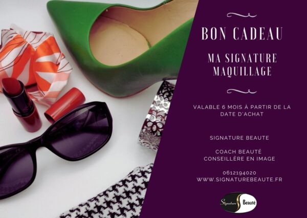 bon cadeau signature maquillage